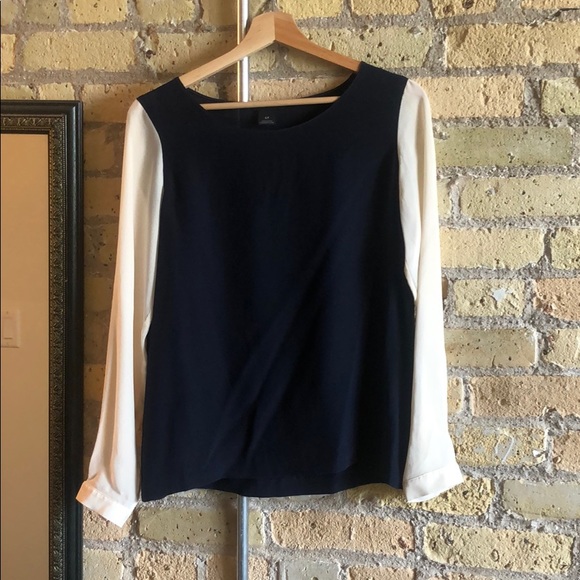 100% Silk Club Monaco Blouse - Picture 1 of 2